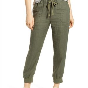 CASLON linen jogger pant